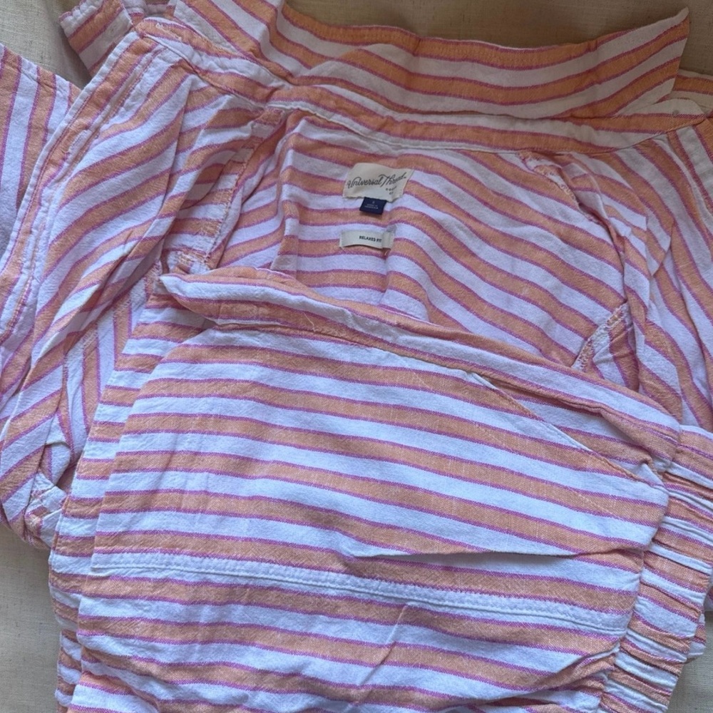 Striped Pink and Orange Top